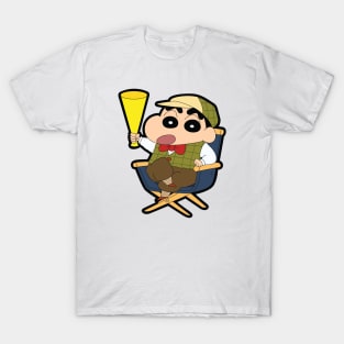 Cute Shinchan Become A Director T-Shirt